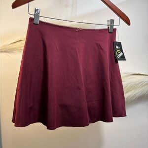 art class Burgundy Circle Skater Mini Skort